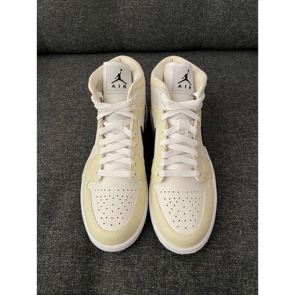 Nike Women's Air Jordan 1 Mid - Coconut Milk - Picture 3 of 9